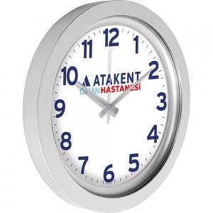 Metalize Duvar Saati ( Ø 40 cm )